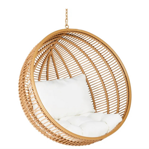 outdoor rattan wicker Single Seat egg swing chair Round Hammock patio balcony hanging chair Garden Set patio garden chair set