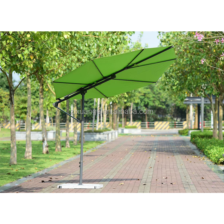 Luxury Leaf Shape Big Umbrella Outdoor Garden Patio Cantilever Parasol Umbrella