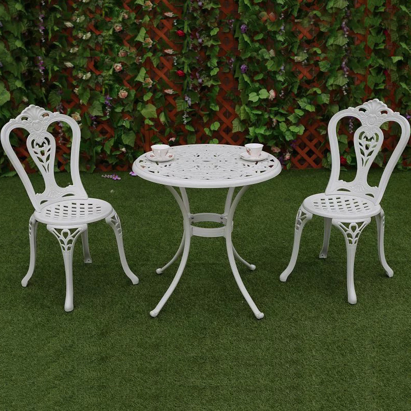 Patio Dining Set with Butterfly Pattern Outdoor Furniture Garden 10 Seater Cast Aluminum Metal Patio bistro Dining set