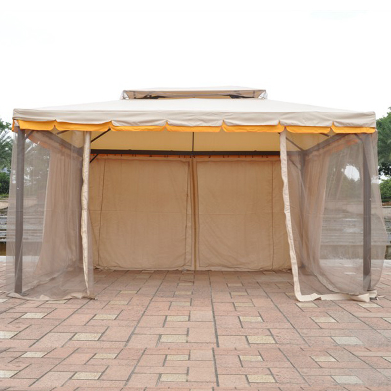 Soft Top Outdoor Patio Gazebo Tent Garden Canopy Customized Logo Home Courtyard Using Waterproof Sunshade Roma Gazebo Canopy