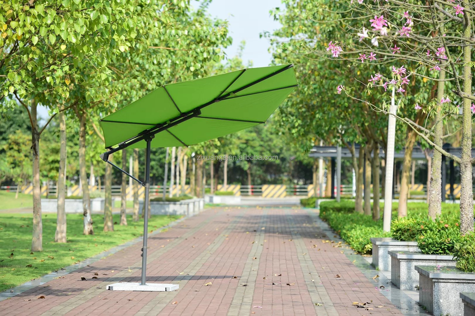 Luxury Leaf Shape Big Umbrella Outdoor Garden Patio Cantilever Parasol Umbrella