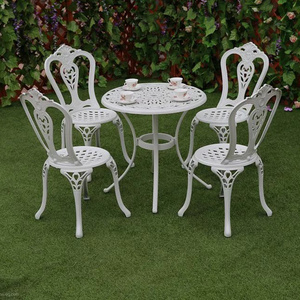 Patio Dining Set with Butterfly Pattern Outdoor Furniture Garden 10 Seater Cast Aluminum Metal Patio bistro Dining set