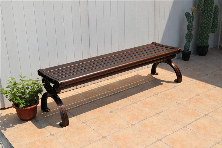 Good quality Factory Directly Waterproof WPC Outdoor Garden cast aluminum Bench Park Bench,occasional chair modern,outdoor