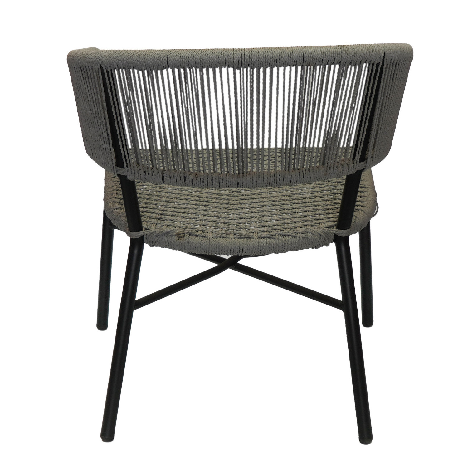 Cafe Bistro Retro Aluminum Flower Restaurant patio Rattan Chair Garden Chair Sofa Seat bistro rattan chair outdoor furniture