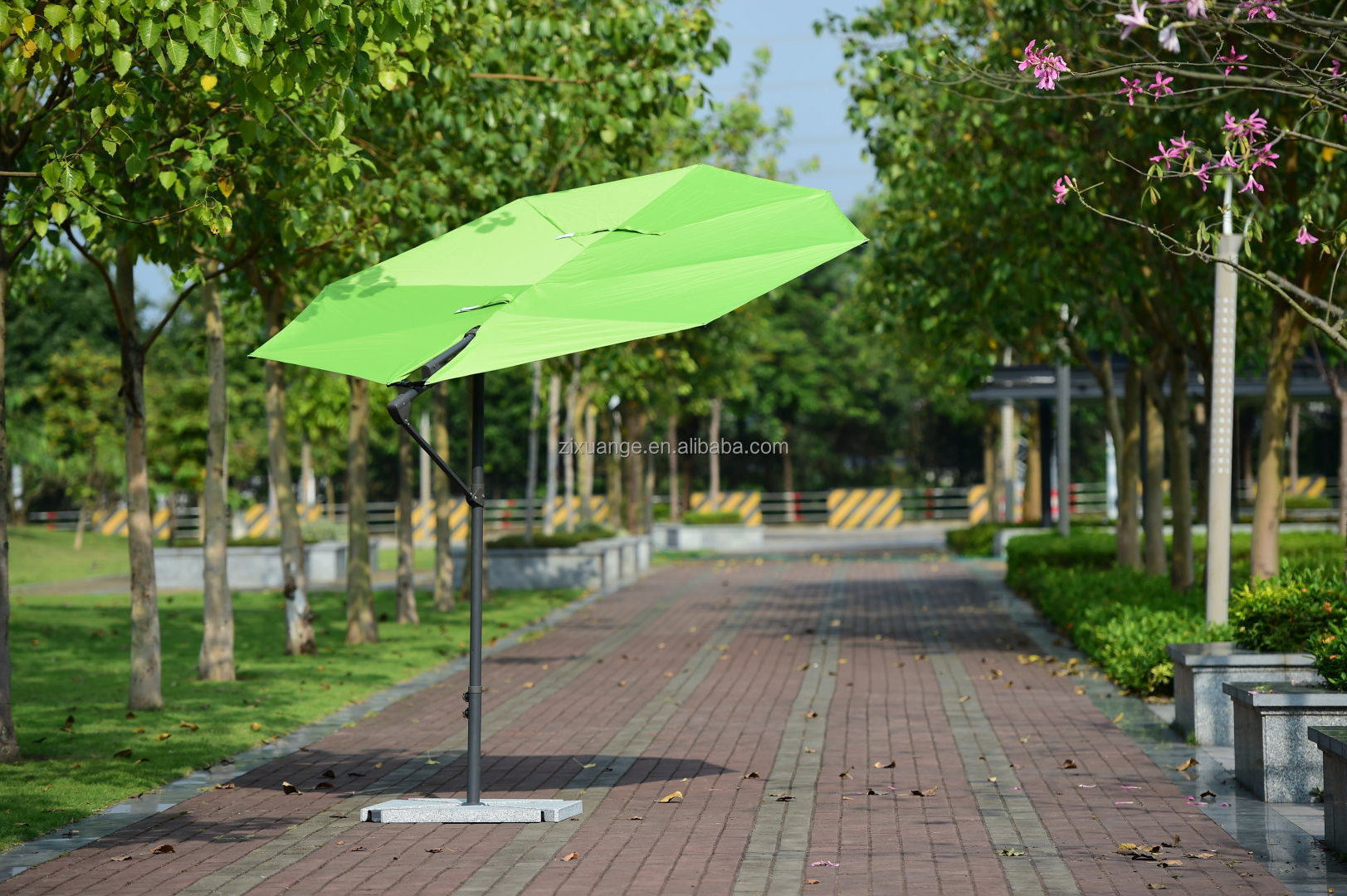 Luxury Leaf Shape Big Umbrella Outdoor Garden Patio Cantilever Parasol Umbrella