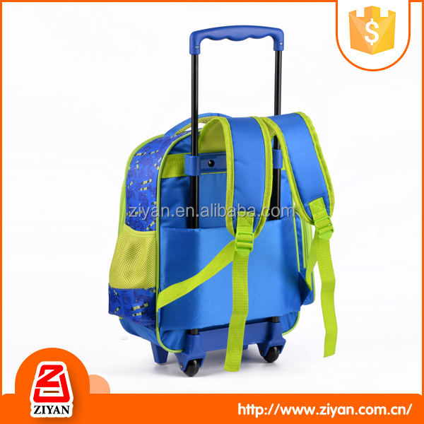 2024 Latest Design 5D Cartoon Trolley Luggage Bag for Kids Hot Sale PVC Material with Wheels and USB Features for School Use