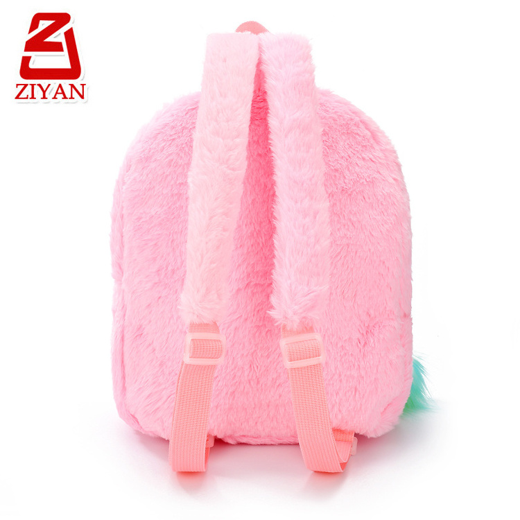 2024 High Quality Mini Unicorn Plush Backpack Cute Animal School Bag with Handle Soft and Waterproof Travel Bag for Kids