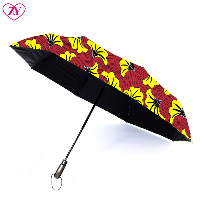 latest design African kente print umbrella waterproof ankara umbrella fashion functional umbrella