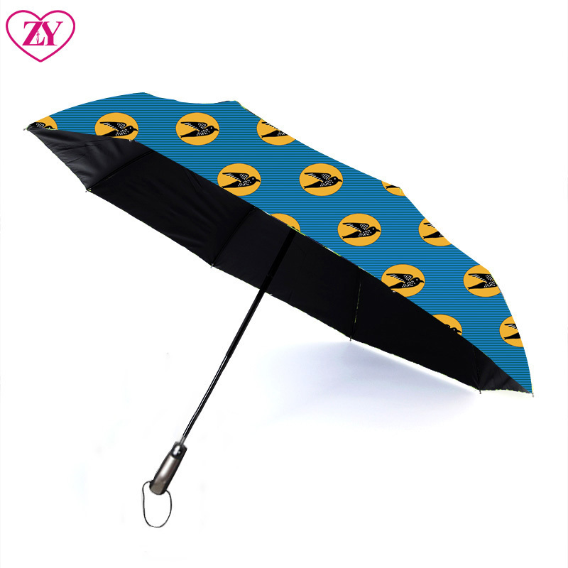 African designs Ankara Print rain proof automatic foldable umbrellas