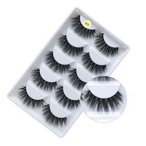 False Eyelashes Enlarge The Eyes 3d Fur 25mm 3D Mink Strip Eyelashes Hand Made 10 Pairs Daily Makeup Application Natural Long