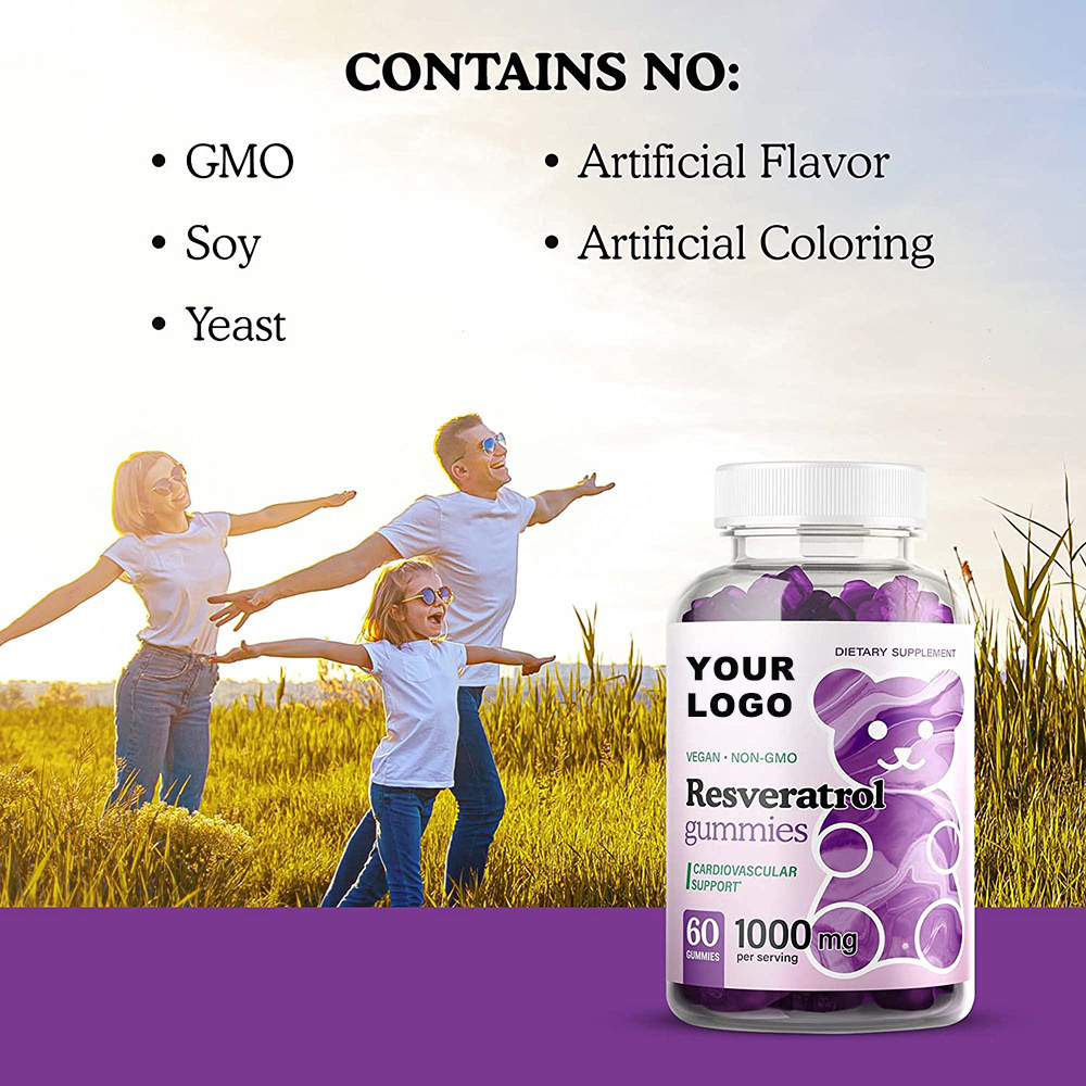 Private Label Nmn Grape Extract Powder Drink Anti-Aging Beaut Supplement Organic 20% Resveratrol Gummies Is For Skin