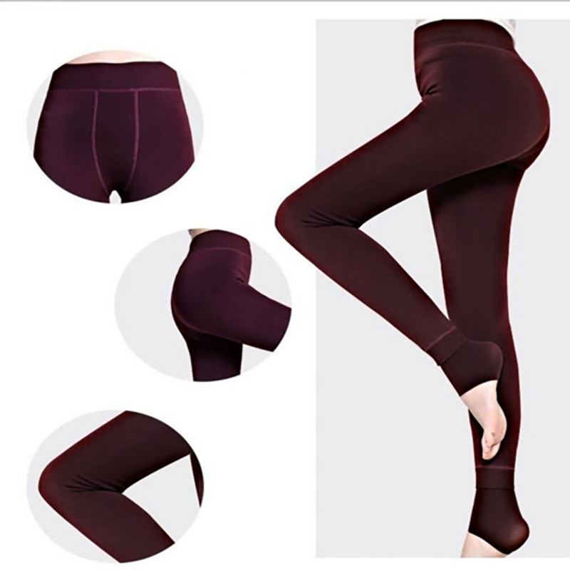 Plus Size Fleece Lined Thermal Winter Pantyhose Tights Thick Sheer Velvet Stockings Warm Legging for women Medias Para Mujer