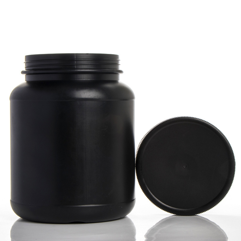 1100ml HDPE plastic protein powder container, wholesale white black protein powder bottle 1500ml