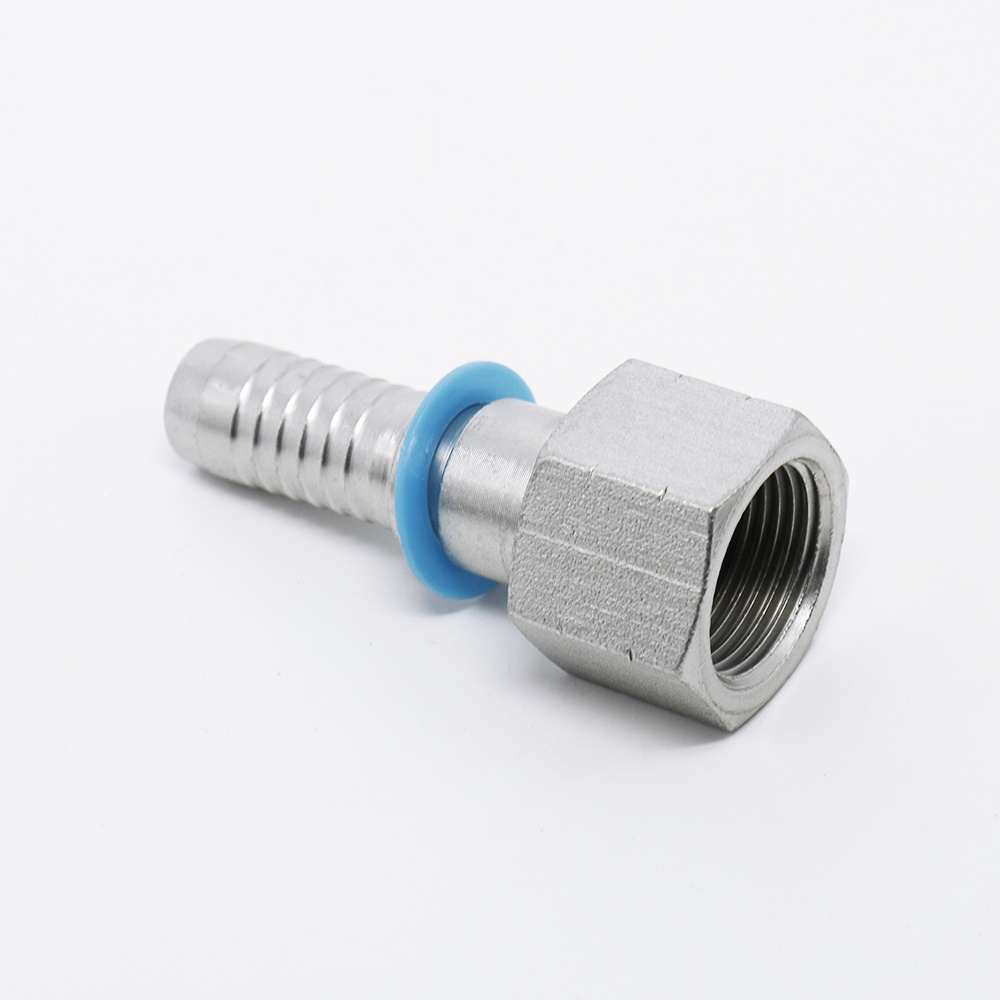 zhuji feike cnc jic hydraulic hose ferrule and fittings for oil pressing customized zinc galvanized  hydraulic fittings