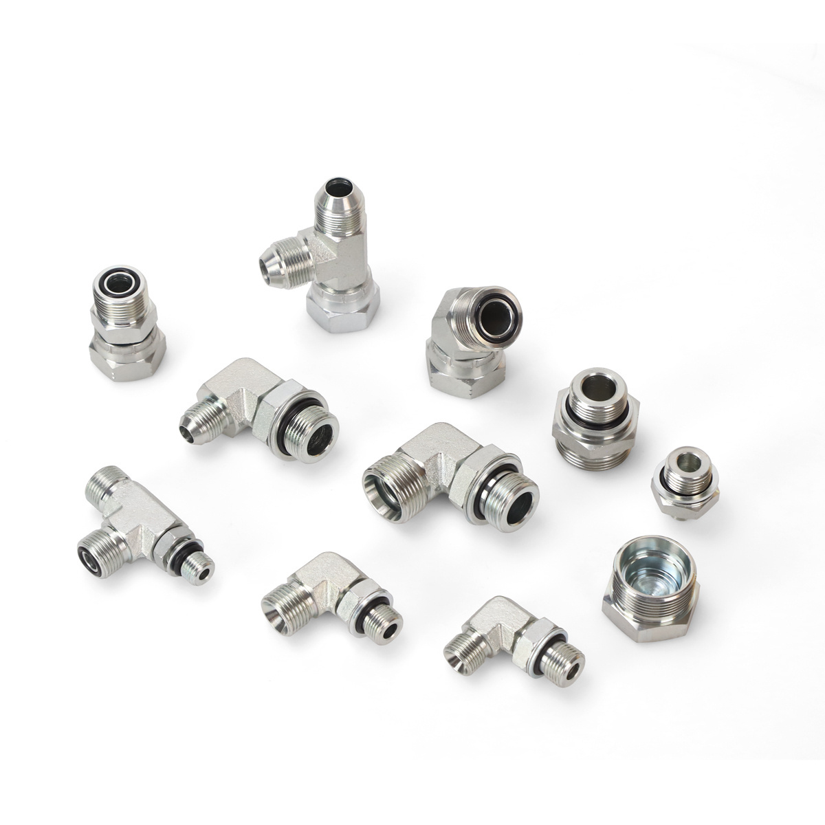 Zhuji Feike Professional factory OEM ODM Swivel Nut Hydraulic Tube Fittings customized zinc galvanized Hydraulic Adaptor