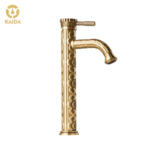 Antique brushed gold bathroom brass basin faucets manufacturer