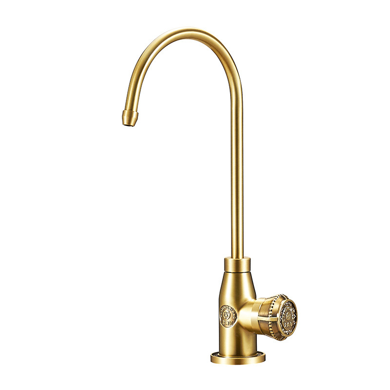 Classic copper kitchen water faucet custom gold swan filter water faucet