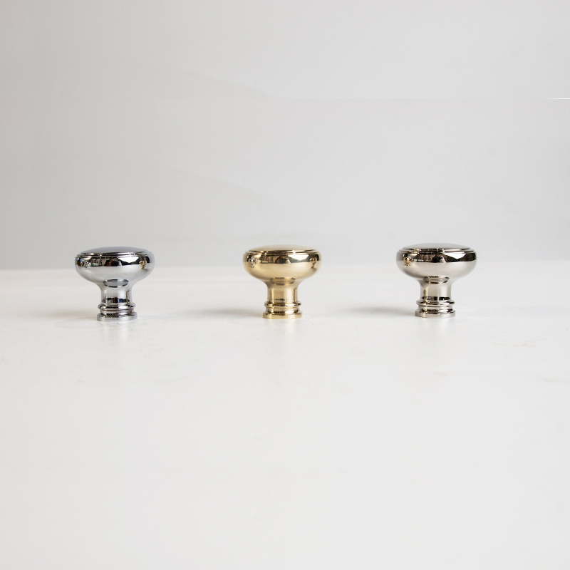 In Stock Minimalist Gold Black Drawer Handle Norwich Knob Round Antique Brushed Solid Brass Cabinet Knobs for Furniture