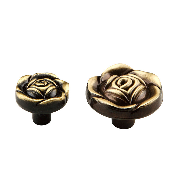 Luxury gold brass hardware furniture handles knobs gold wardrobe knobs