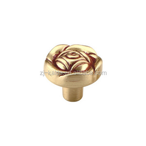 Luxury gold brass hardware furniture handles knobs gold wardrobe knobs