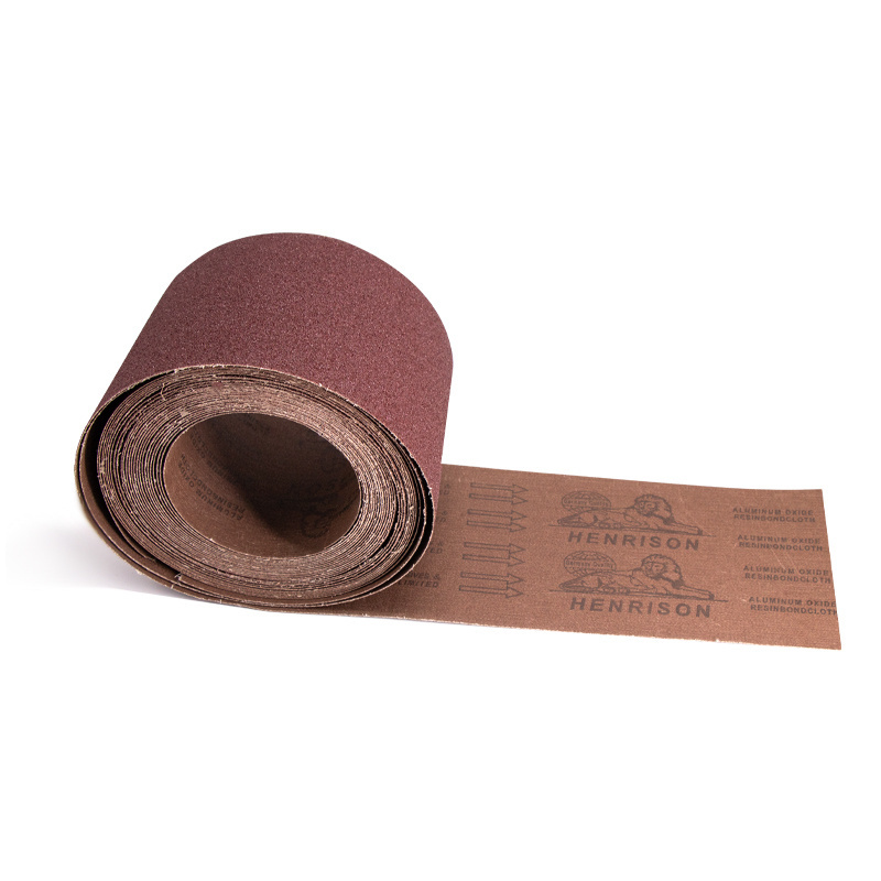 Henrison Brand GXK51 Aluminum Oxide X-weight Abrasive Cloth Roll For Polishing Metal