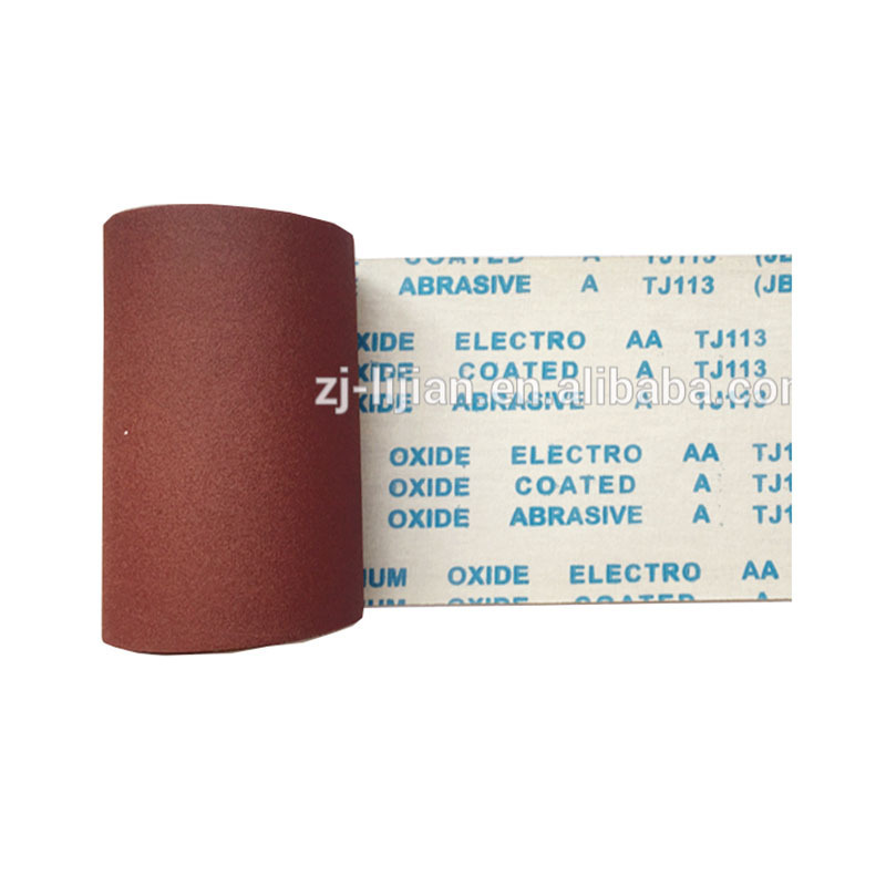 Manufacturers JB-5 aluminium oxide electro coated abrasive sanding cloth roll