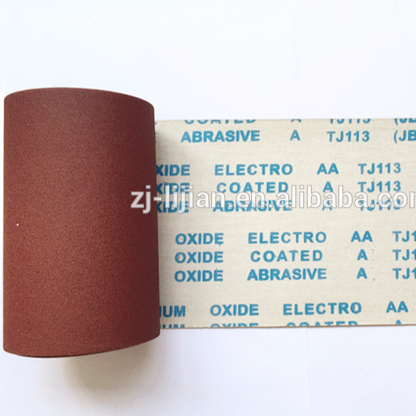 Manufacturers JB-5 aluminium oxide electro coated abrasive sanding cloth roll