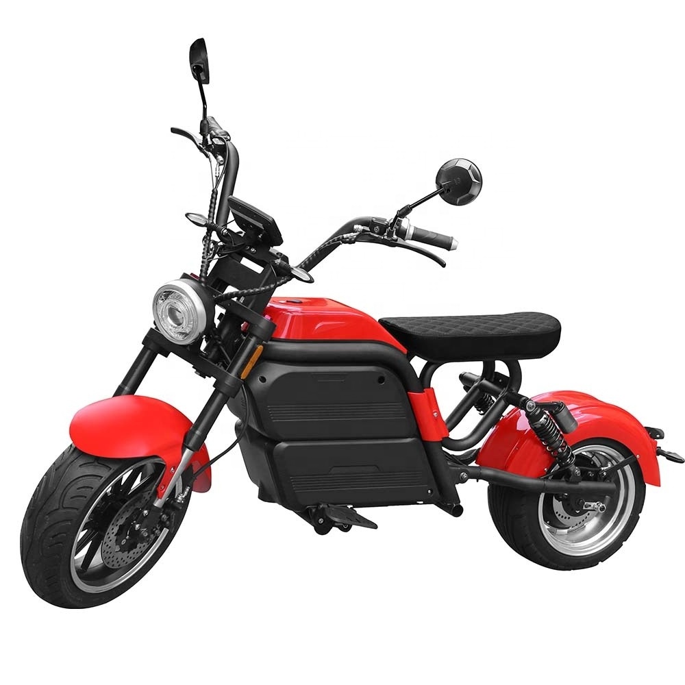 New arrival luqi long distance wide tyre 2000w eec electric scooter with sidecar