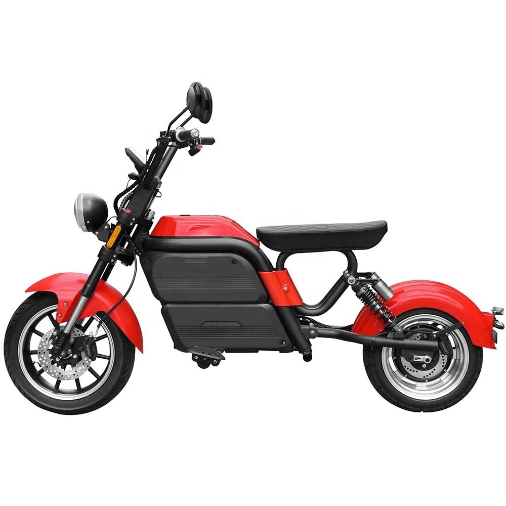 New arrival luqi long distance wide tyre 2000w eec electric scooter with sidecar