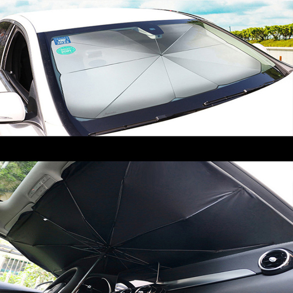 Car Sun Shade Umbrella Foldable Convenient Auto Windshield UV Block Sun Visor Cover