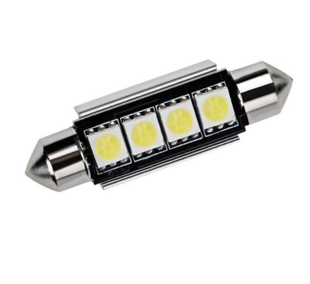 Auto C5W LED white roof reading light 31mm 36mm 39mm 42mm festoon 5050 4smd led ceiling dome light 12v car led canbus