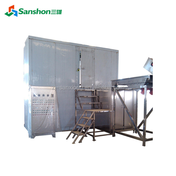 Sanshon Food Industrial IQF Freezer Fluidized Bed Quick Freezing Machine for cherry apple arbutus