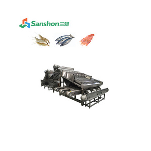 Low-price Industrial Seafood Processing Shrimp Washing Grading Machine Sardine sorting machine