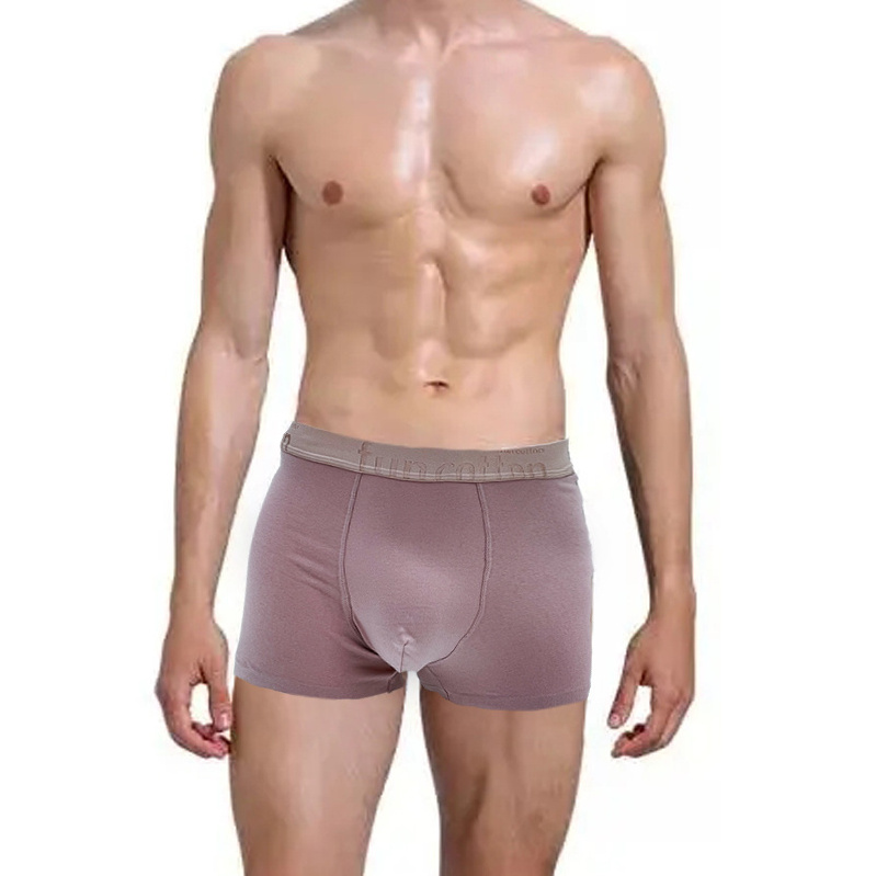 New product seamless fashionable mid-waist gay boxer briefs mens underwear with ball pouch