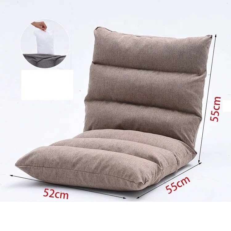 Best selling japanese floor chair folding lazy sofa fabric tatami lazy sofa relaxing sofa chair