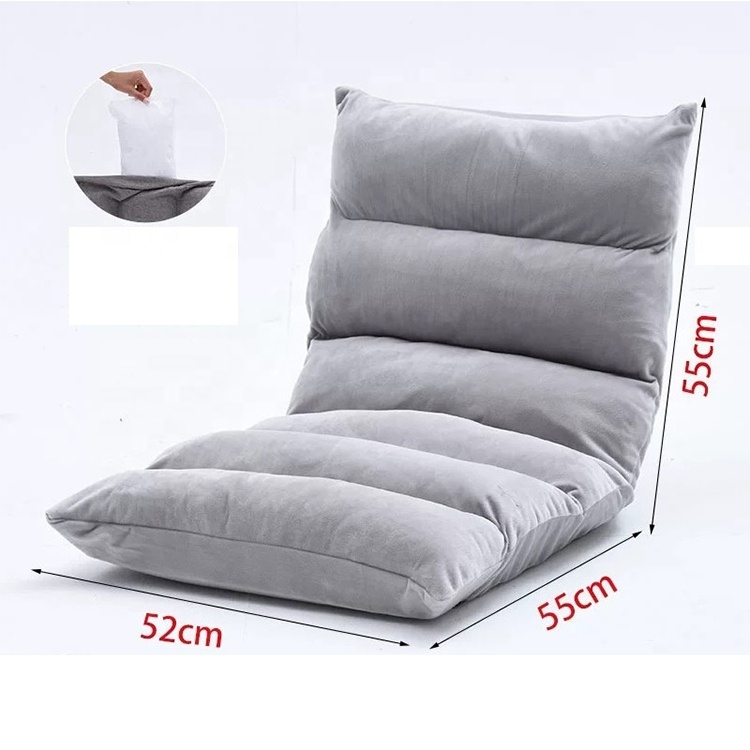 Best selling japanese floor chair folding lazy sofa fabric tatami lazy sofa relaxing sofa chair