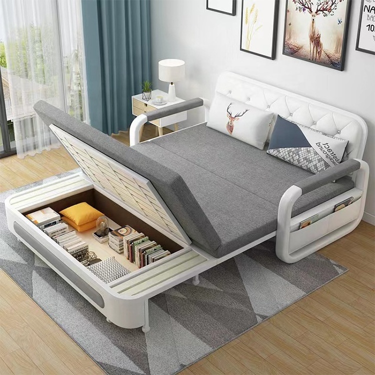 Modern multi-function wooden folding sofa cum bed folding living room furniture sofa bed