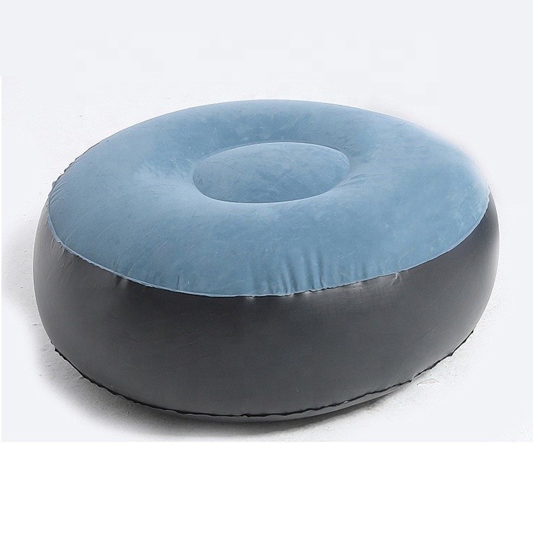 Floor sofa chair single Inflatable sofa bean bag with foot stool for living room