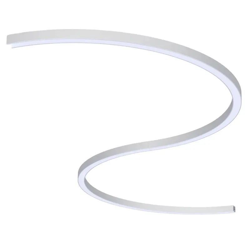 Factory Wholesale Circle Curve Linear Aluminium Profile Bendable Flexible Round LED Profile for Ceiling