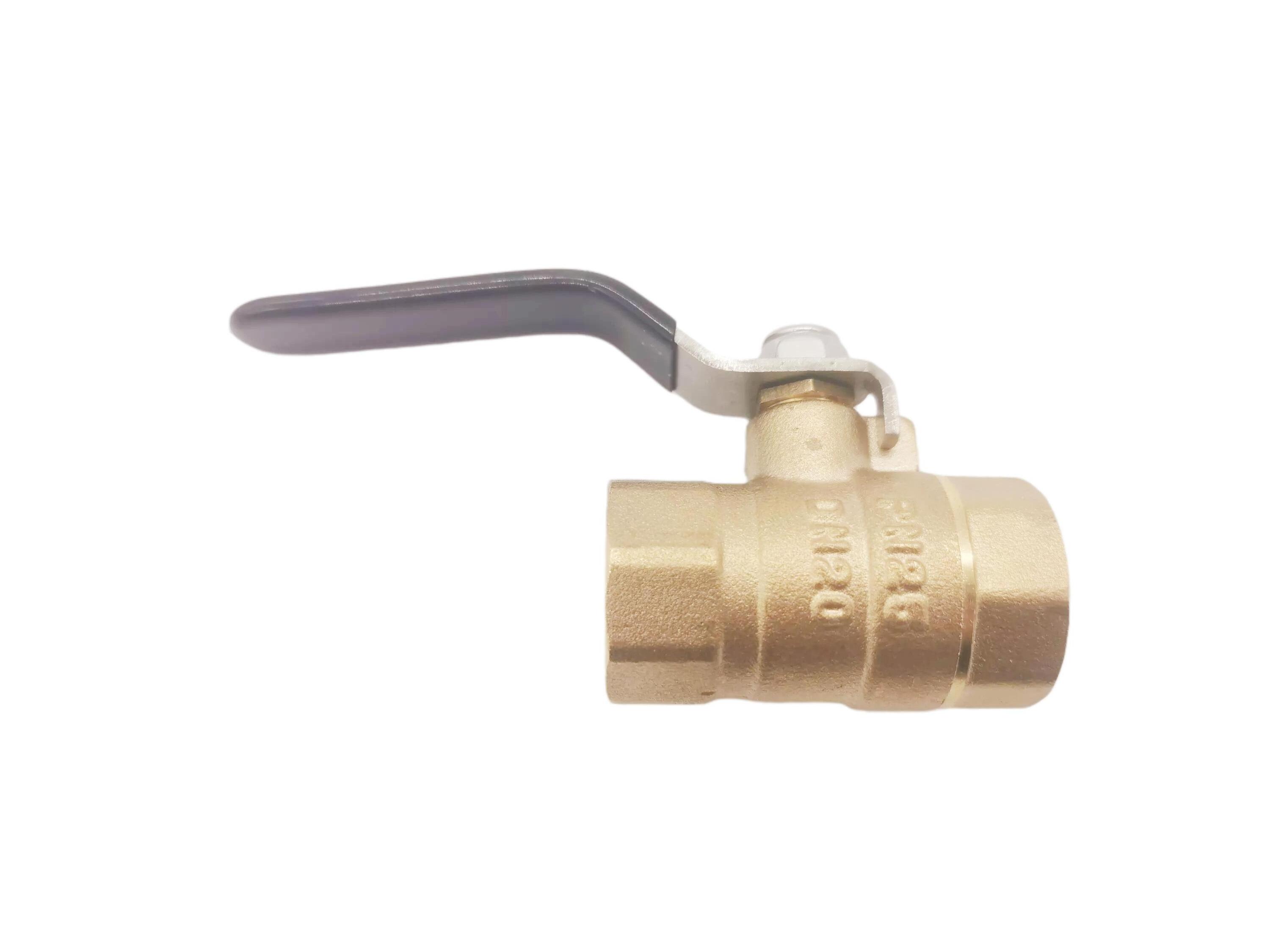 Good price brass pull handle manual water 2 pcs female thread straight ball valve 209DN Gas Ball Valve