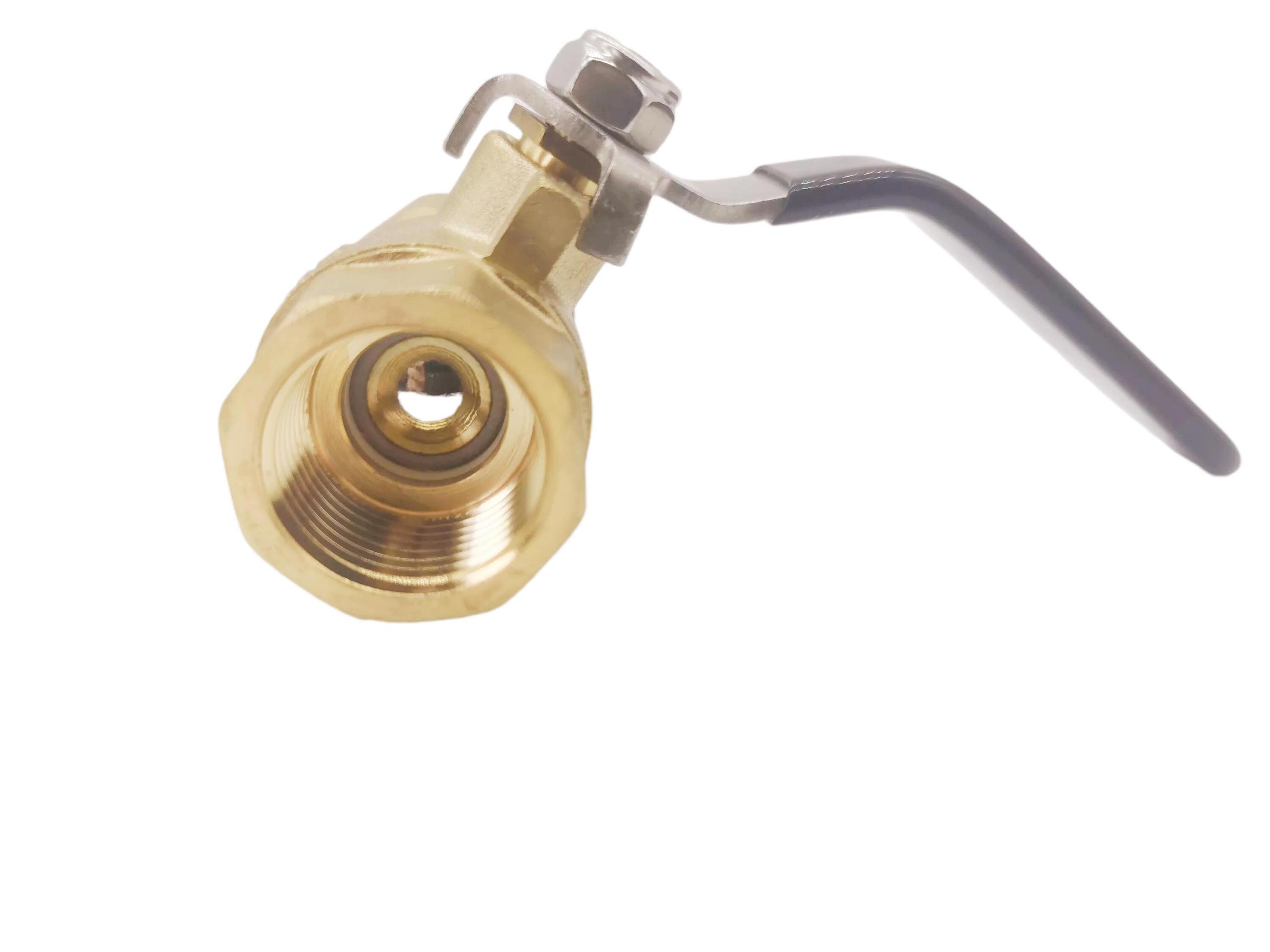 Good price brass pull handle manual water 2 pcs female thread straight ball valve 209DN Gas Ball Valve