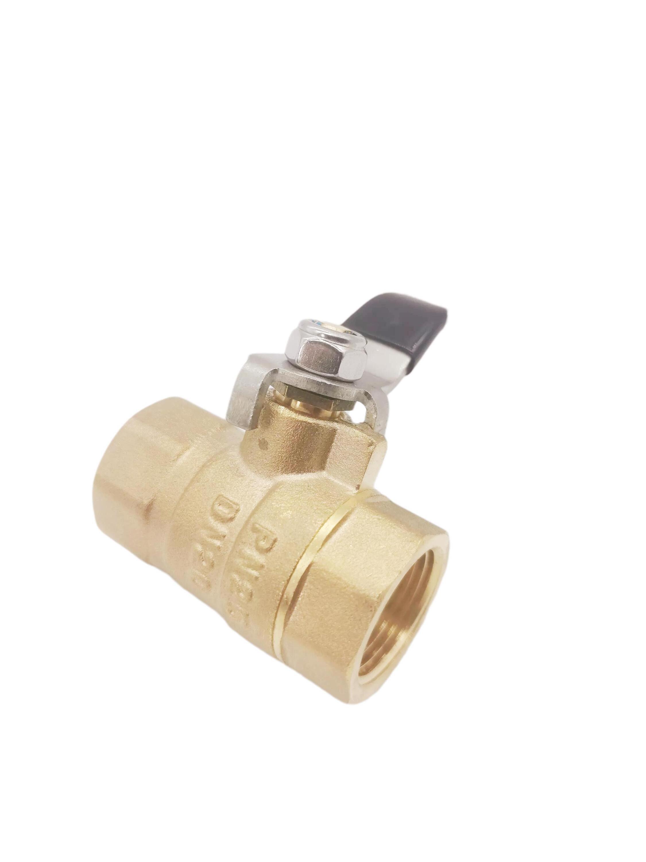 Good price brass pull handle manual water 2 pcs female thread straight ball valve 209DN Gas Ball Valve