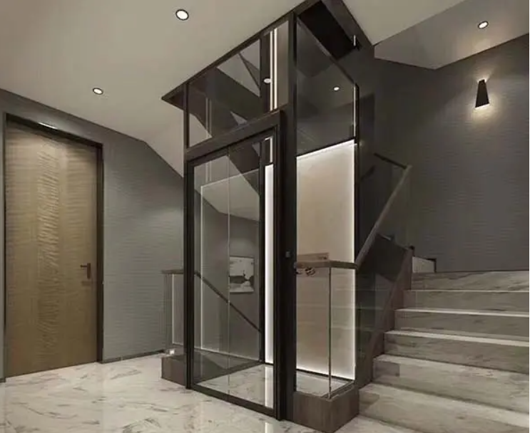 0.4m/s 250~400kg hydraulic luxury small residential home villa elevator price ascensores de casa