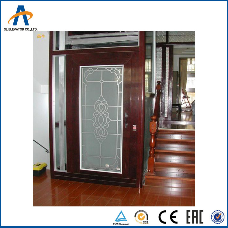 small shaft 320kg glass villa elevator for home lift elevator