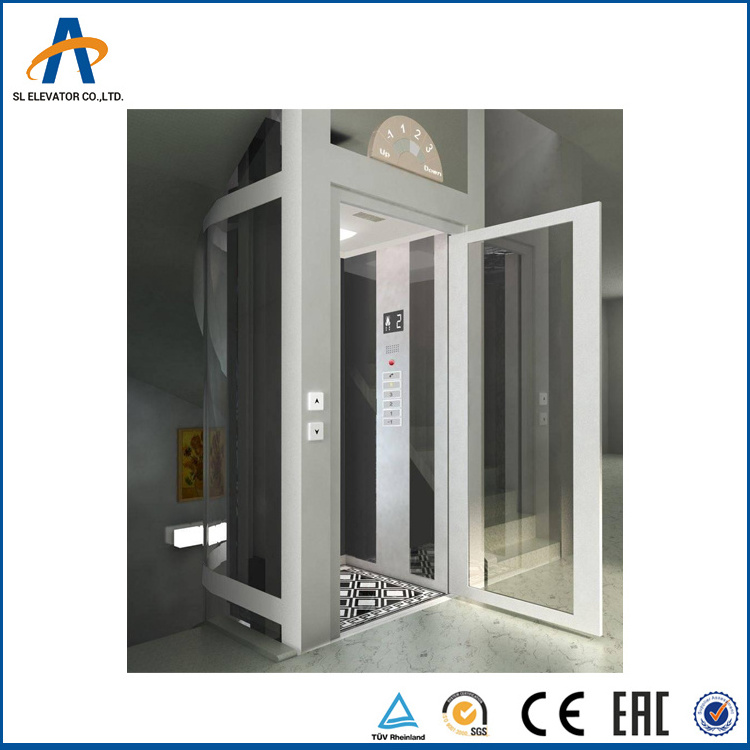 Cozy home elevator lift small  villa lift all glass  lift house for sale