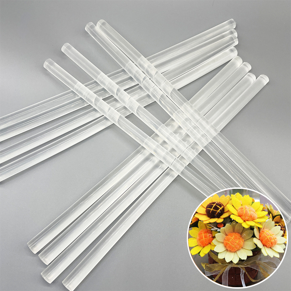 Hot Sale Transparent Hot Melt Glue Sticks Fast Dispatch Environment Friendly Transparent Art Craft Use Silicone Bar For Glue Gun