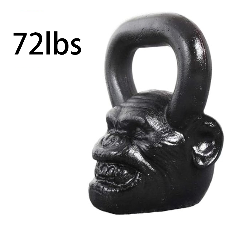 Nice Design 18-72 lbs Gym Fitness Equipment Monkey Kettlebell Black Cast Iron Primal Gorilla Kettlebells Set