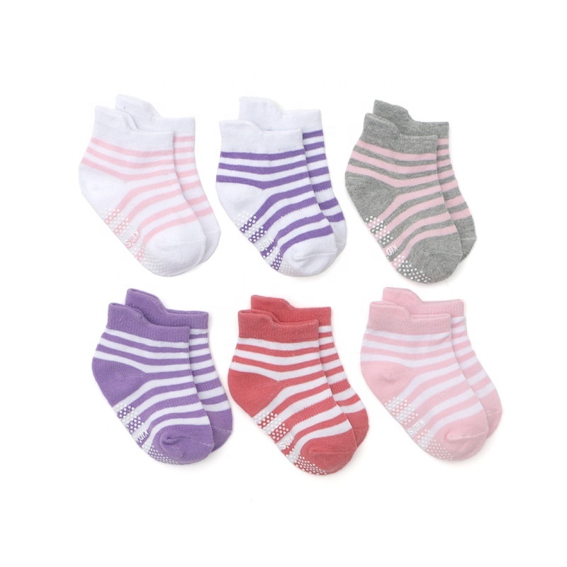 Popular Kids Toddler Ankle Socks Breathable Knitted Baby Socks Elastic 100% Cotton Socks For School Children