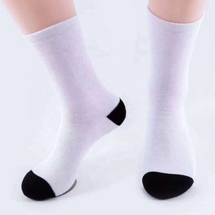 Direct factory custom logo design blank sock women men fashion 3d printing digital sublimation socks blank