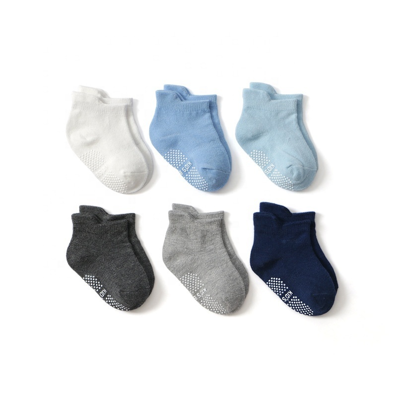 Popular Kids Toddler Ankle Socks Breathable Knitted Baby Socks Elastic 100% Cotton Socks For School Children